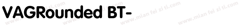 VAGRounded BT字体转换